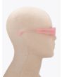 Kuboraum X5 Rectangular-Frame Sunglasses Pink with mannequin side view
