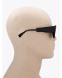 Kuboraum Mask X6 Cat-Eye Sunglasses Black Shine with mannequin side view