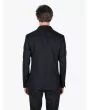 Maurizio Miri Quentin Full Canvas Linen / Wool Suit Jacket Black 3