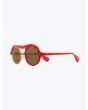 Masahiromaruyama Monocle MM-0051 No.3 Sunglasses Marble Red / Gold Three-quarter Front View