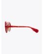 Masahiromaruyama Monocle MM-0051 No.3 Sunglasses Marble Red / Gold Side View