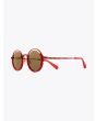 Masahiromaruyama Monocle MM-0053 No.3 Sunglasses Marble Red / Red Three-quarter Front View
