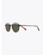 Masahiromaruyama Monocle MM-0055 No.2 Sunglasses Havana / Brown Three-quarter Front View
