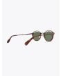 Masahiromaruyama Monocle MM-0055 No.2 Sunglasses Havana / Brown Three-quarter Back View