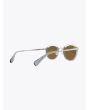 Masahiromaruyama Monocle MM-0055 No.3 Sunglasses Clear Gray / Silver Three-quarter Back View
