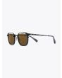 Masahiromaruyama Monocle MM-0057 No.3 Sunglasses Marble Blue / Black Three-quarter Front View