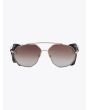 Northern Lights NL 23 Sunglasses Aviator Old Gold / Brown Gradinet Front