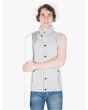 Reigning Champ Shawl Neck Vest Heather Grey with Peter I