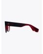 Robert La Roche + Christoph Rumpf Midnight Squared Optical Glasses Crystal Ruby Red Inside View