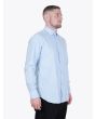 Salvatore Piccolo Slim Fit Collar PC-Open Cotton Oxford 120 Shirt Light Blue Front Three-quarter
