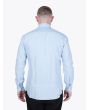 Salvatore Piccolo Slim Fit Collar PC-Open Cotton Oxford 120 Shirt Light Blue Back