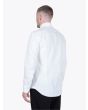 Salvatore Piccolo Slim Fit Collar PC-Open Cotton Oxford 120 Shirt White Back Three-quarter
