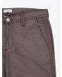 Salvatore Piccolo Straight Work Pant Brown Front View Side Pocket Details