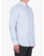 Salvatore Piccolo Slim Fit Button Down Striped Oxford Shirt Blue 4
