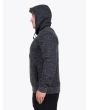 Stone Island Shadow Project 60507 Hooded Sweater Black Mélange Profile