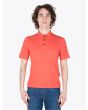Stone Island Shadow Project Polo Shirt Fine Jeresy CO Pigment Coral Full View