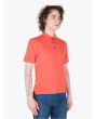Stone Island Shadow Project Polo Shirt Fine Jeresy CO Pigment Coral Right Quarter