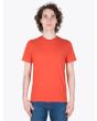 Stone Island Short Sleeve T-Shirt Orange Red Full View