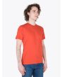 Stone Island Short Sleeve T-Shirt Orange Red Right Quarter