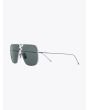 Thom Browne TB-114 Aviator Sunglasses Silver / Grey Enamel / Grey 2