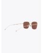 TB120 Sunglasses - Thom Browne aviator metal gold/silver inside view right