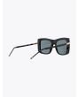 Thom Browne TB-419 Square- Frame Sunglasses Black Back Right View Three-quarter