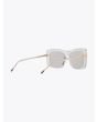 Thom Browne TB-419 Square- Frame Sunglasses Crystal Back Right View Three-quarter