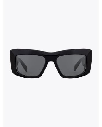Balmain Sunglasses Envie D-Frame Black/Gold Front View