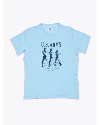 Blue Rey US Army T-shirt Celeste Front