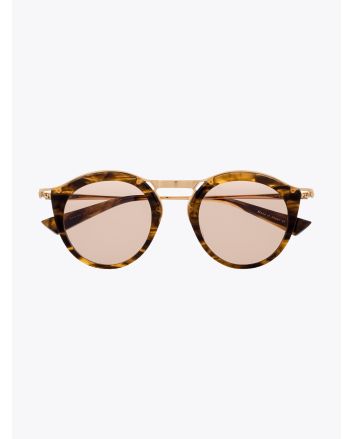 Christian Roth Oskari Sunglasses Brown Smoke - White Gold 1