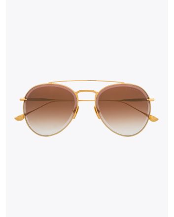 Dita Axial DTS502 Aviator Sunglasses Yellow Gold Front View