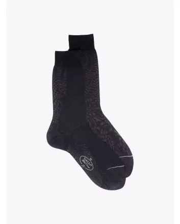Gallo Plain Cotton Short Socks Anthracite 1