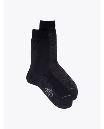 Gallo Plain Cotton Short Socks Black 1