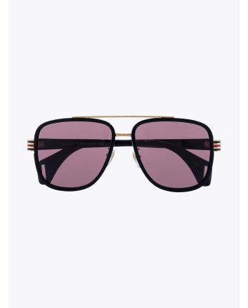Gucci Sunglasses Rectangular Black/Gold - E35 SHOP