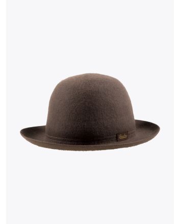 Borsalino Bowler Hat Traveller Light Brown - E35 SHOP