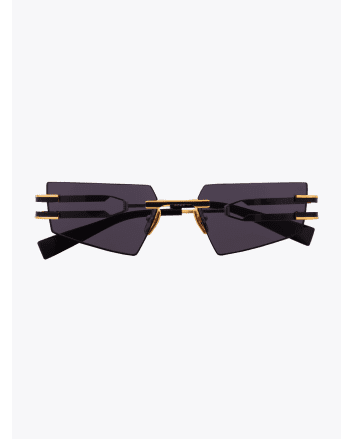 Balmain Fixe Rimless Sunglasses Gold/Matte Black - E35 SHOP