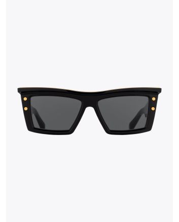 Balmain B-VII Square Sunglasses Black/Gold - E35 SHOP