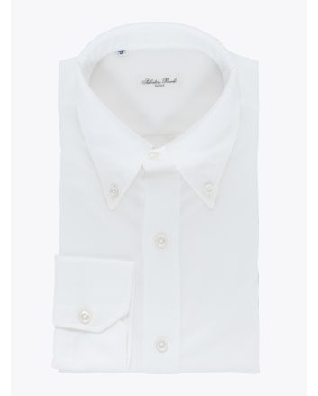 Salvatore Piccolo Slim Fit Button-Down Oxford 120 Shirt White 1