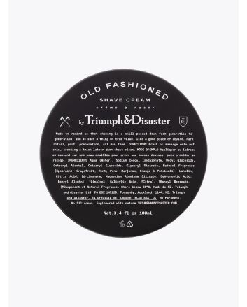Old Fashioned Shave Cream Tube 100ml - Triumph & Disaster front view