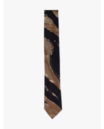 The Hill-Side Pointed Tie Cotton Ripstop Bleeding Tiger Camo