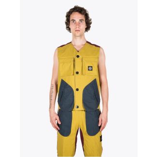 Stone Island G0555 Vest Bicolore Mustard 1