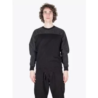 Stone Island Shadow Project 60507 Compact Crew-Neck Sweatshirt Black 1