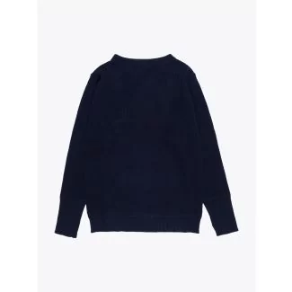 Andersen-Andersen Wool Sailor Crew-Neck Sweater Navy Blue 1