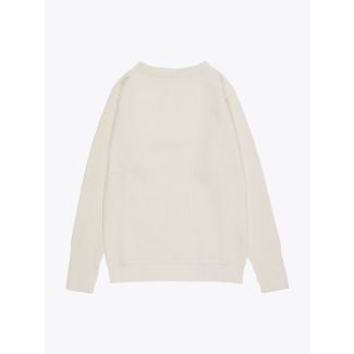 Andersen-Andersen Wool Sailor Crew-Neck Sweater Off-White 1