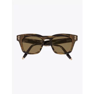 Akoni Sunglasses Ara Square-Frame Tortoise Front View