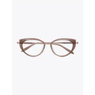 Akoni Glasses Athena Cat-Eye Nude Grey Swirl Front View
