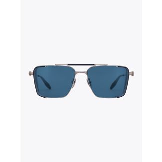 Akoni Sunglasses Hera Aviator Black Palladium/Silver Front View