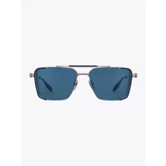 Akoni Sunglasses Hera Aviator Black Palladium/Silver Front View