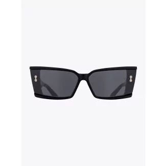 Akoni Lynx Cat-Eye Black Sunglasses front view