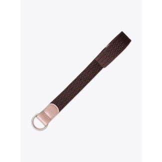 Anderson's Leather-Trimmed Elasticated AF2969 Belt Brown Front View